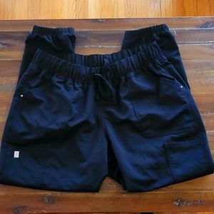 ScrubStar Joggers Size L Petite Black